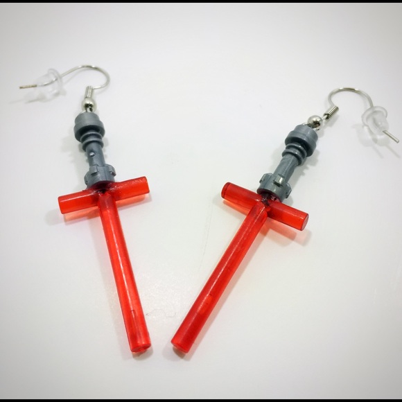 Star Wars Kylo Ren light saber earrings - Picture 4 of 5